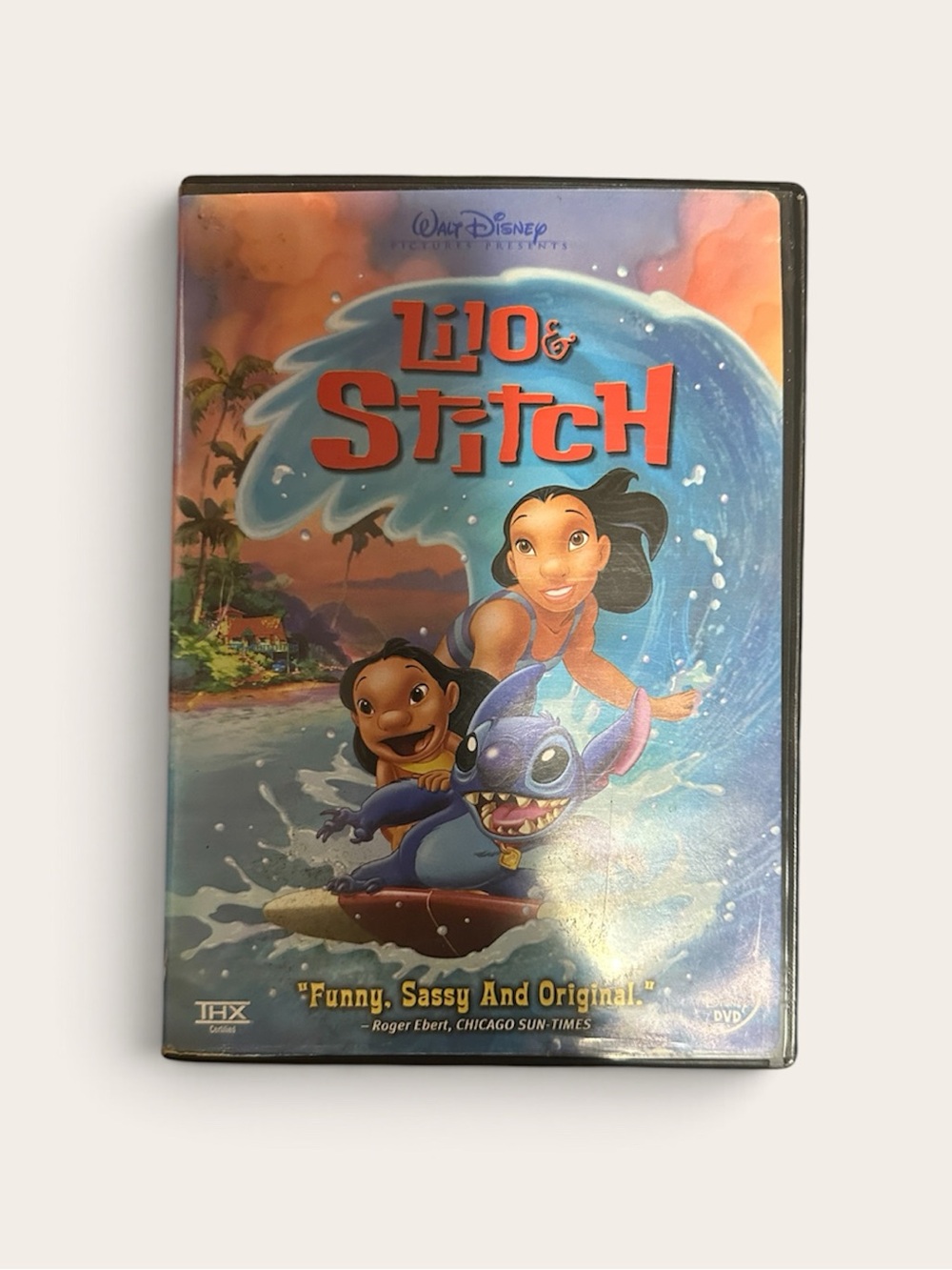 Disney Lilo & Stitch DVD - Blue, Red, Orange Artwork